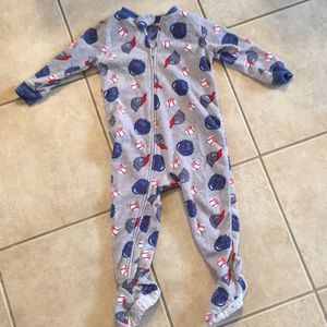 Boys baseball fleece pajamas